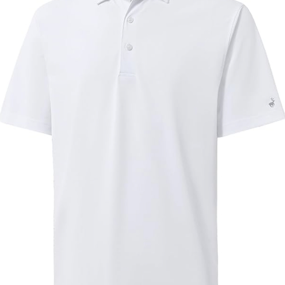 NWT Michel Rouen Large White Short Sleeve Polo